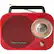 Front. Studebaker - SB2000 Portable AM/FM Radio - Red/Black.