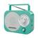 Angle. Studebaker - SB2000 Portable AM/FM Radio - Teal.