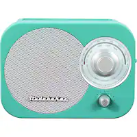 Studebaker - SB2000 Portable AM/FM Radio - Teal - Front_Zoom