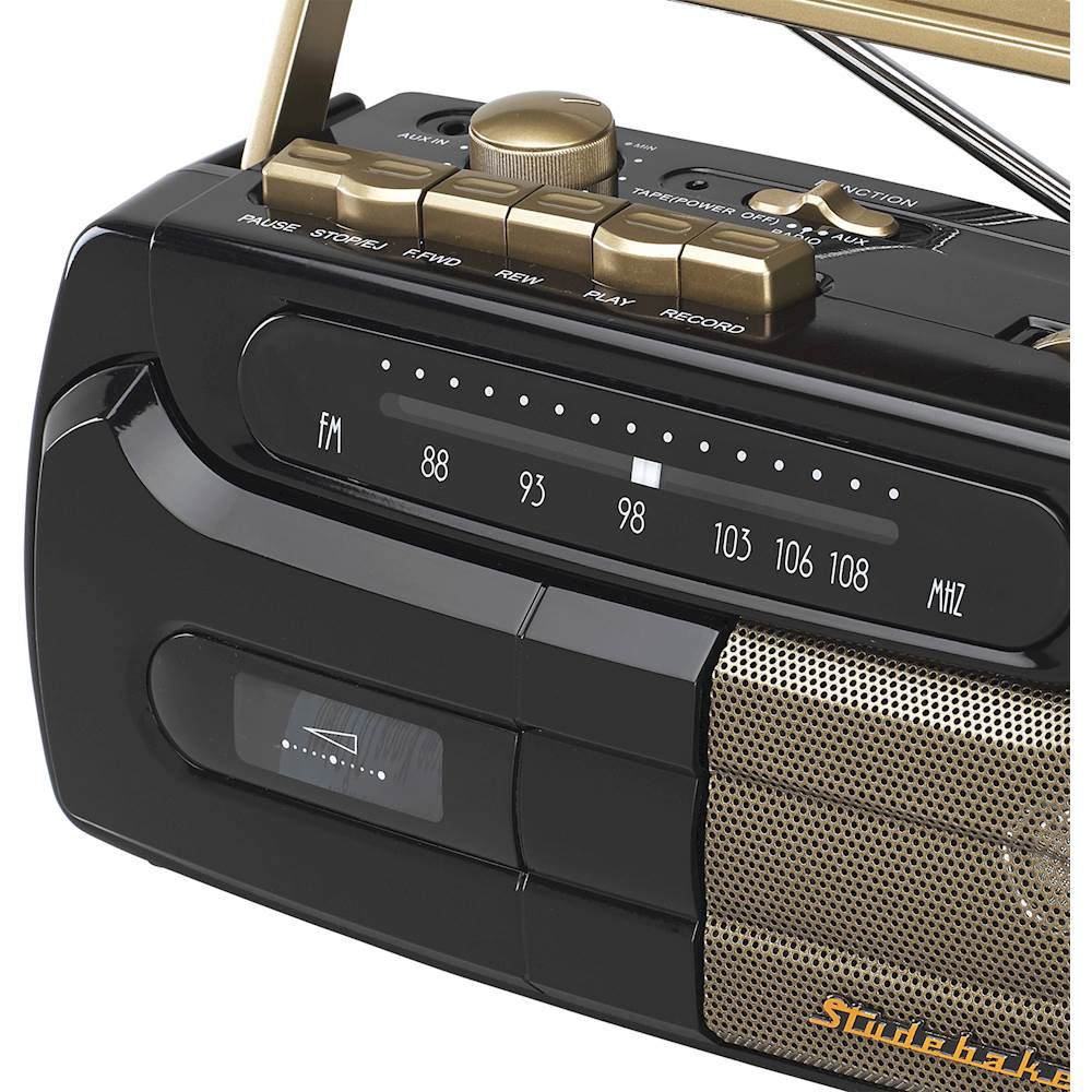 Best Buy  Studebaker Portable Cassette Player  Recorder With Fm Radio Sb2127bg