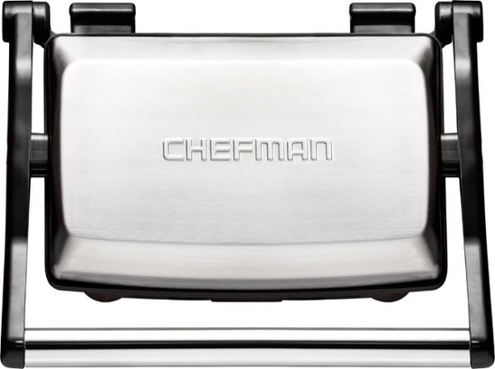 CHEFMAN - Grill + Panini Press - Stainless Steel - Angle_Zoom