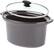 Left. Chefman - 4.5-Quart Triple Slow Cooker - Stainless.