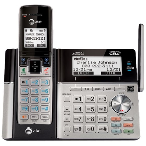 AT&T TL96423 DECT 6.0 Connect to Cell BLUETOOTH 8 Handset Cordless Phone System