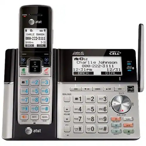 AT&T TL96423 DECT 6.0 Expandable Cordless Phone with Bluetooth Connect ...