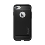 Front Zoom. Spigen - Rugged Armor Case for Apple® iPhone® 7 and iPhone® 8 - Black.
