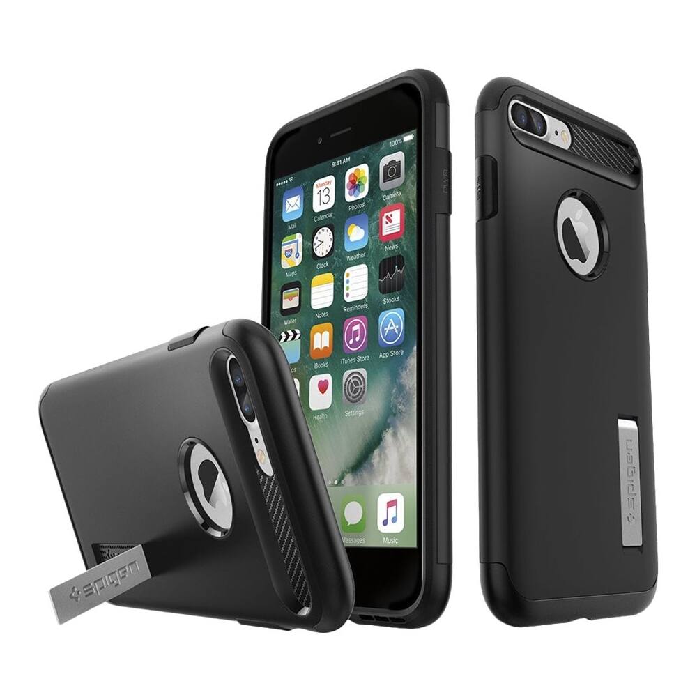 slim armor case for apple iphone 7 plus - black