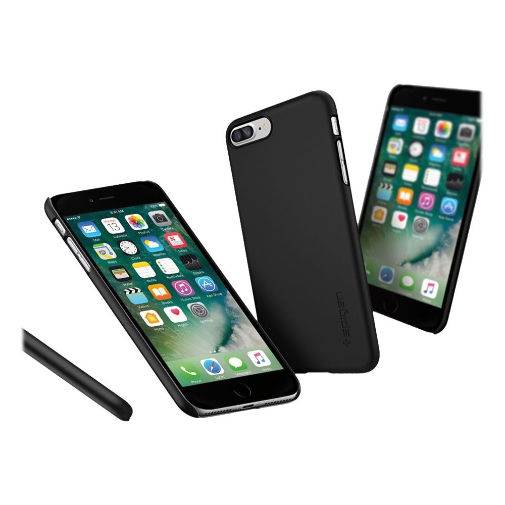 thin fit case for apple iphone 7 plus - black