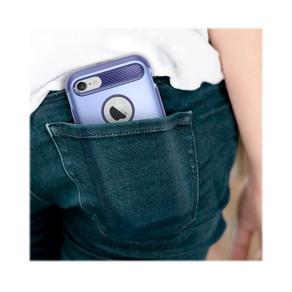 slim armor case for apple iphone 7 - violet