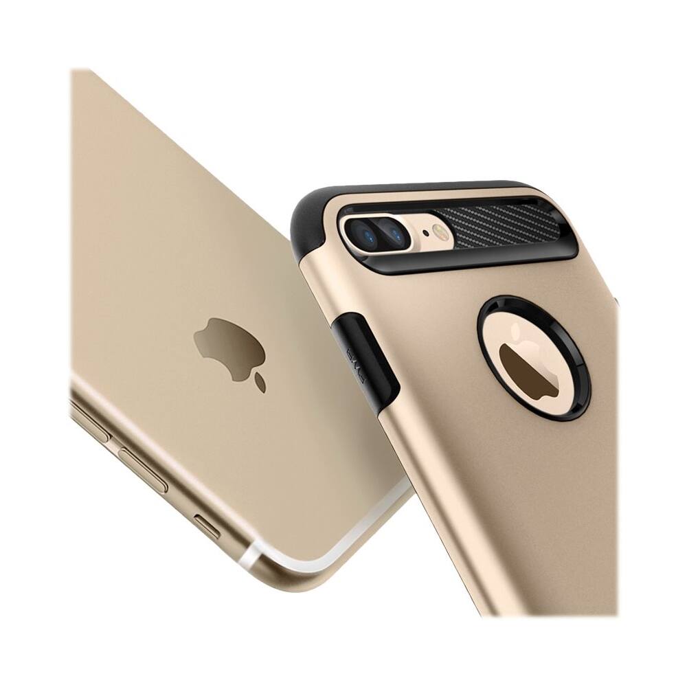 slim armor case for apple iphone 7 plus and iphone 8 plus - champagne gold