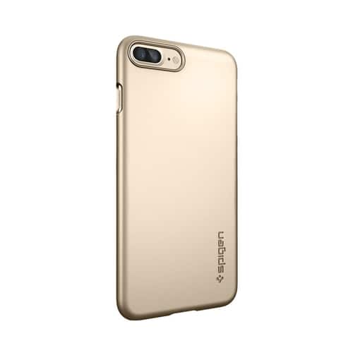 Spigen - Thin Fit Case for Apple® iPhone® 7 Plus - Champagne gold - Larger Front