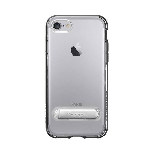 Spigen - Crystal Hybrid Case for Apple® iPhone® 7 - Black - Larger Front