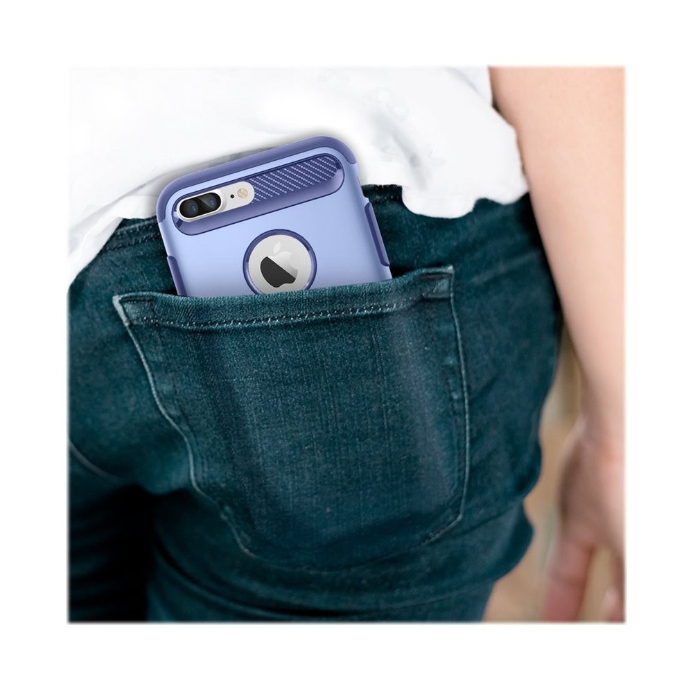 slim armor case for apple iphone 7 plus and iphone 8 plus - violet