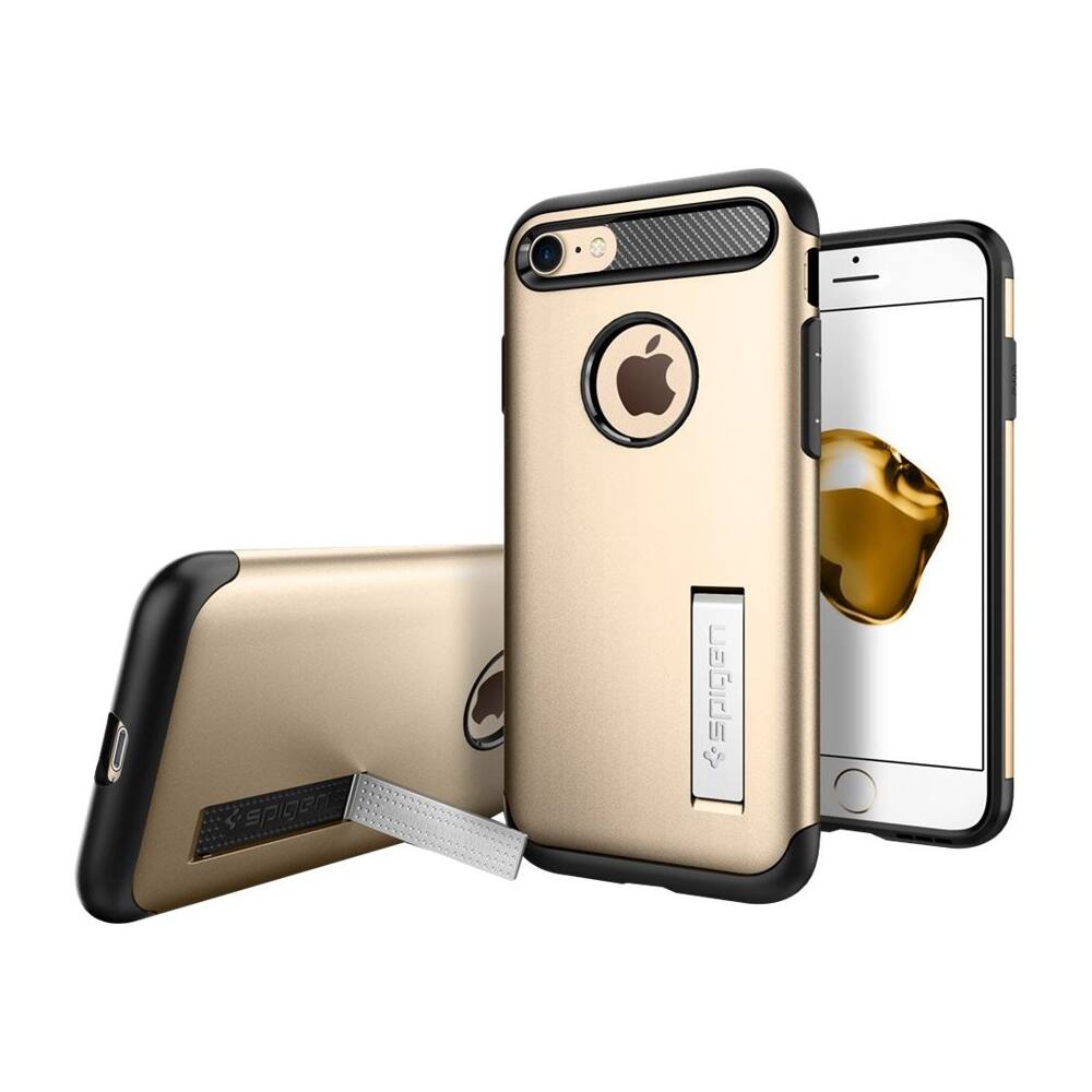 ultra hybrid case for apple iphone 7 - champagne gold