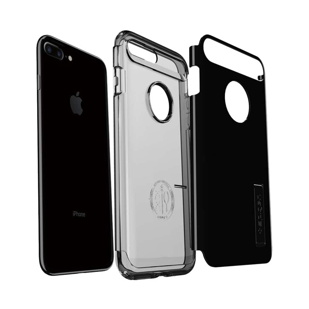 slim armor case for apple iphone 7 plus - jet black