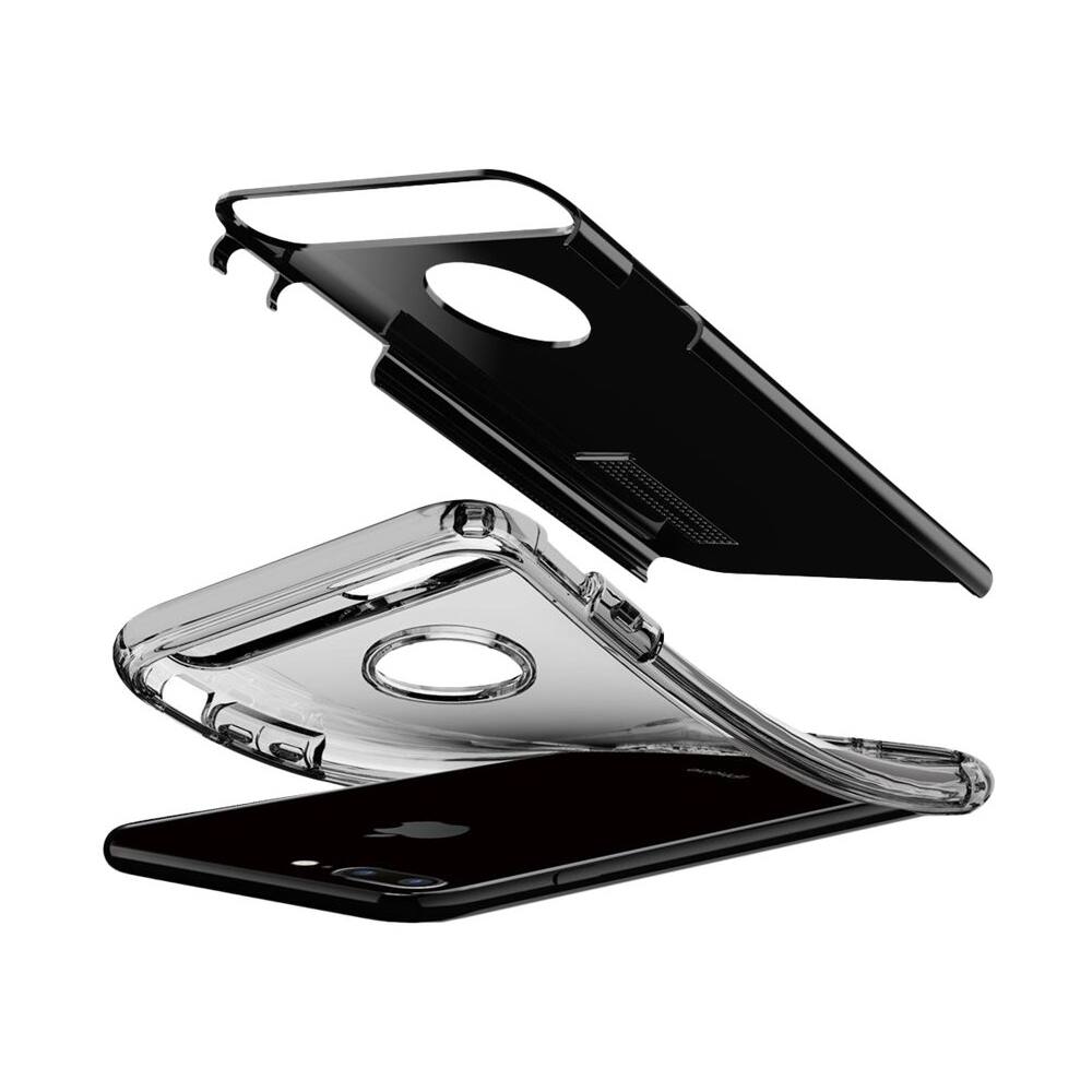 slim armor case for apple iphone 7 plus - jet black