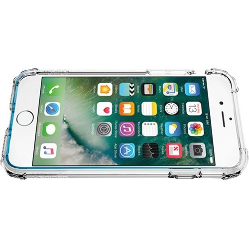 crystal shell case for apple iphone 7 and iphone 8 - clear crystal