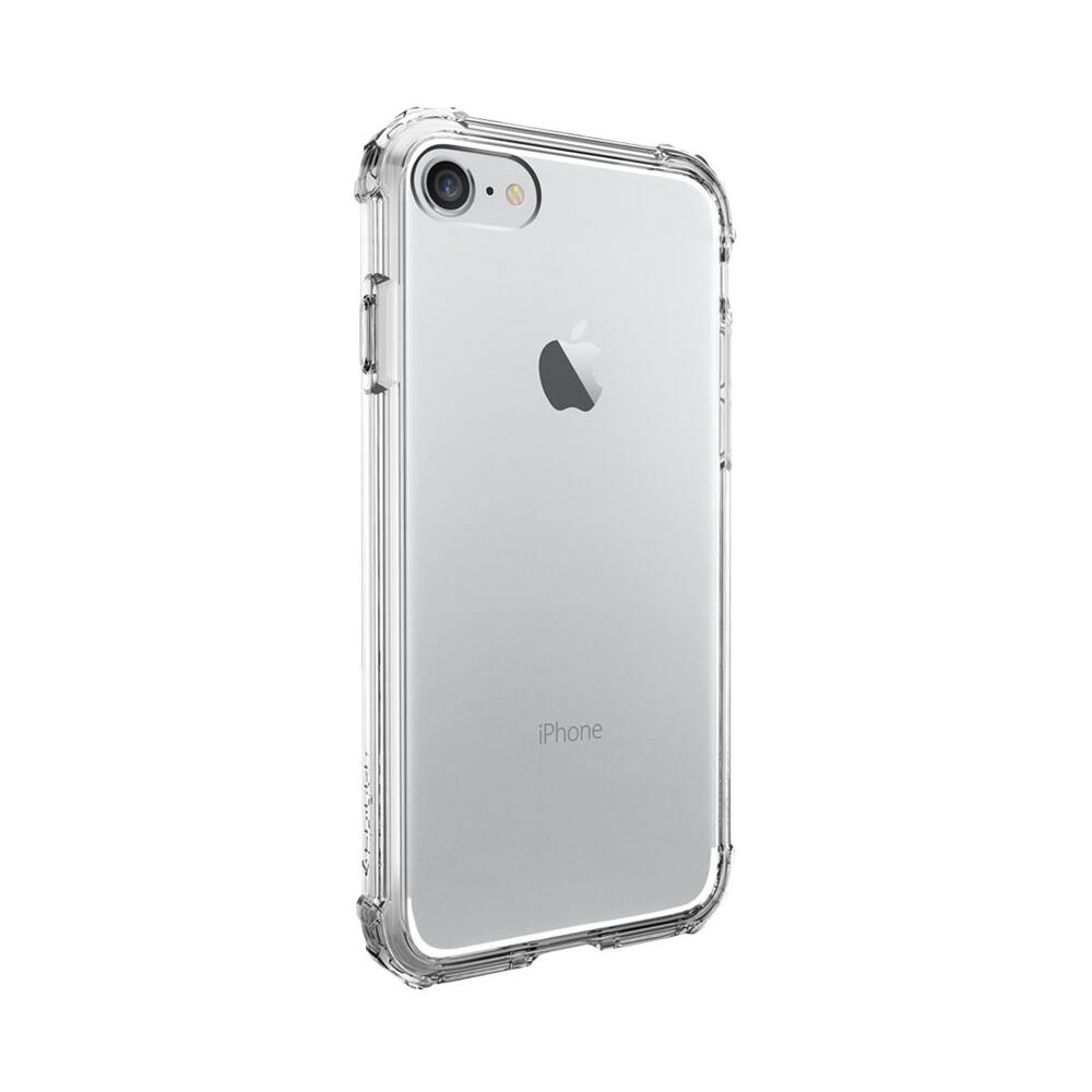 crystal shell case for apple iphone 7 and iphone 8 - clear crystal