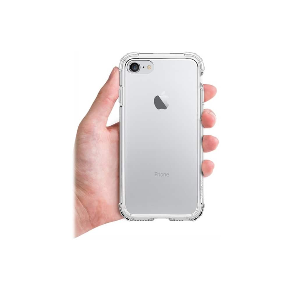 crystal shell case for apple iphone 7 and iphone 8 - clear crystal