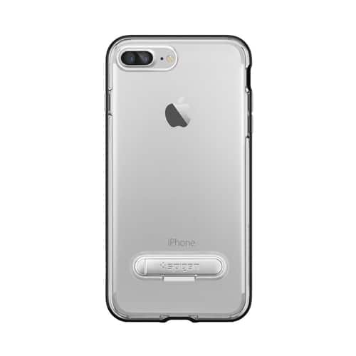 Spigen - Crystal Hybrid Case for Apple® iPhone® 7 Plus - Black - Larger Front