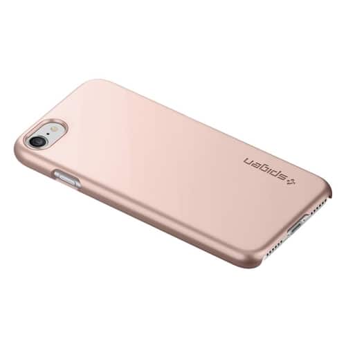 Spigen - Thin Fit Case for Apple® iPhone® 7 - Rose gold - Larger Front