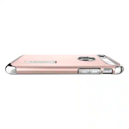 Front. Spigen - Slim Armor Case for Apple® iPhone® 7 - Rose gold.
