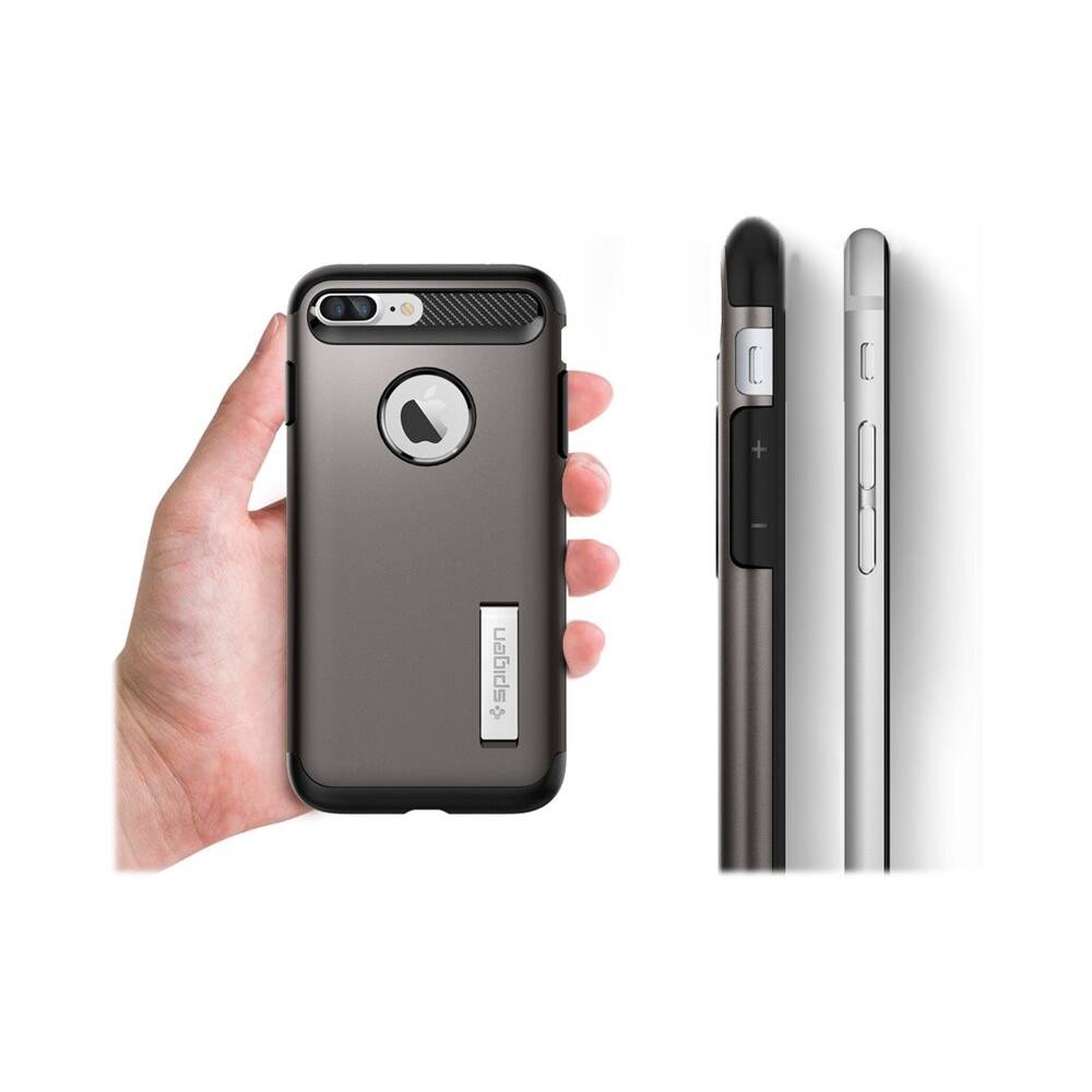 slim armor case for apple iphone 7 plus and iphone 8 plus - gunmetal slim armor case for apple iphone 7 plus and iphone 8 plus - gunmetal