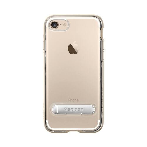 Spigen - Crystal Hybrid Case for Apple® iPhone® 7 - Champagne gold - Larger Front