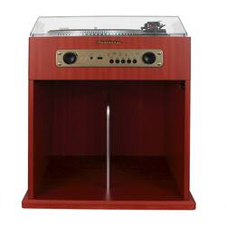 Spectra - SB6059 Bluetooth Stereo Turntable with Storage - Brown - Front_Zoom
