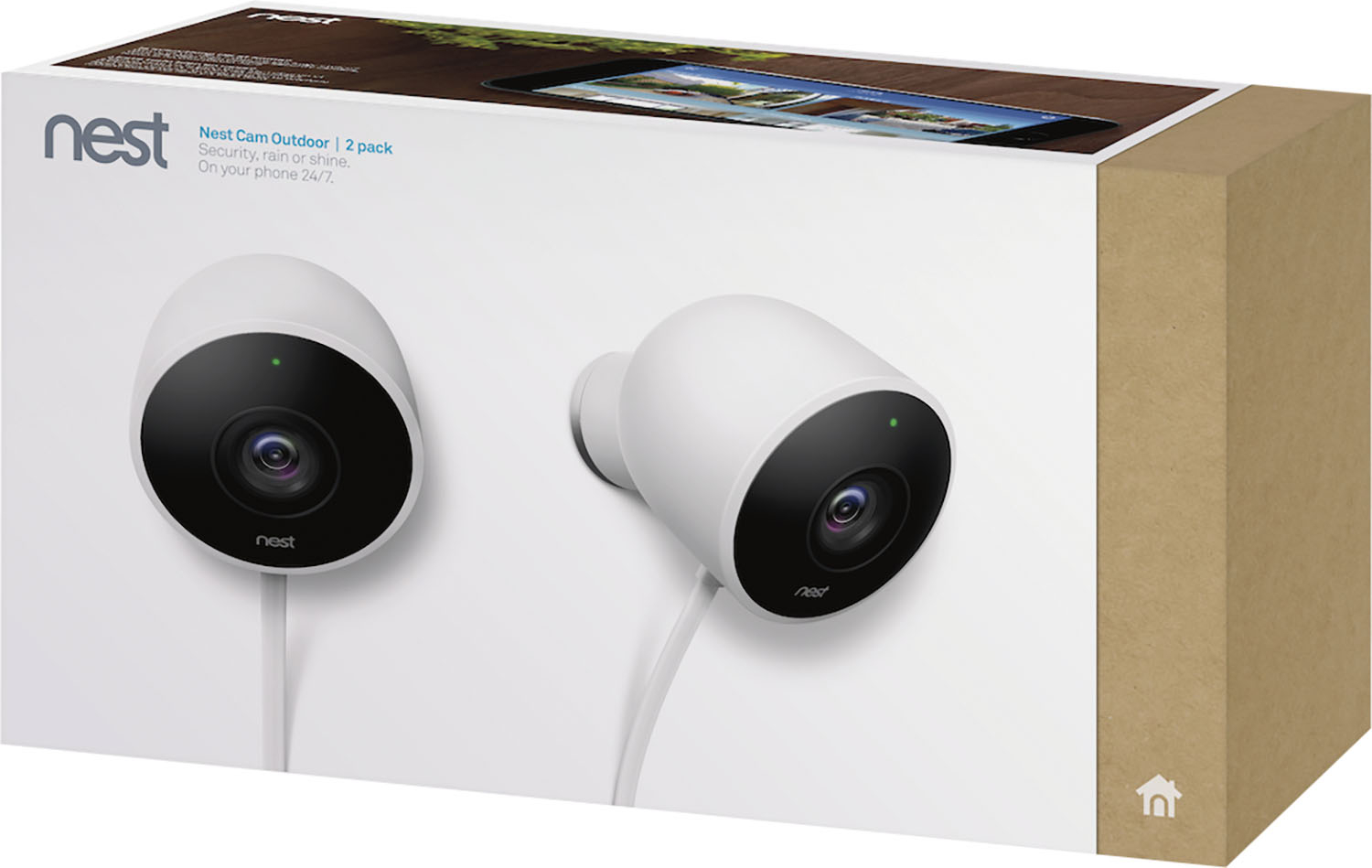 Google Nest Cam Outdoor Camera 2 pack 