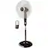 Front. Ecohouzng - 16" Pedestal Fan - Silver/Black.