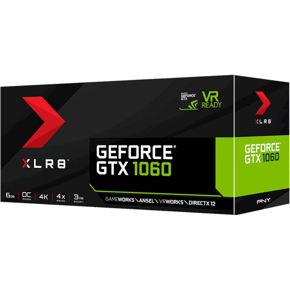 PNY GeForce GTX 1060 6GB OC Gaming PCIE X16 GDDR5