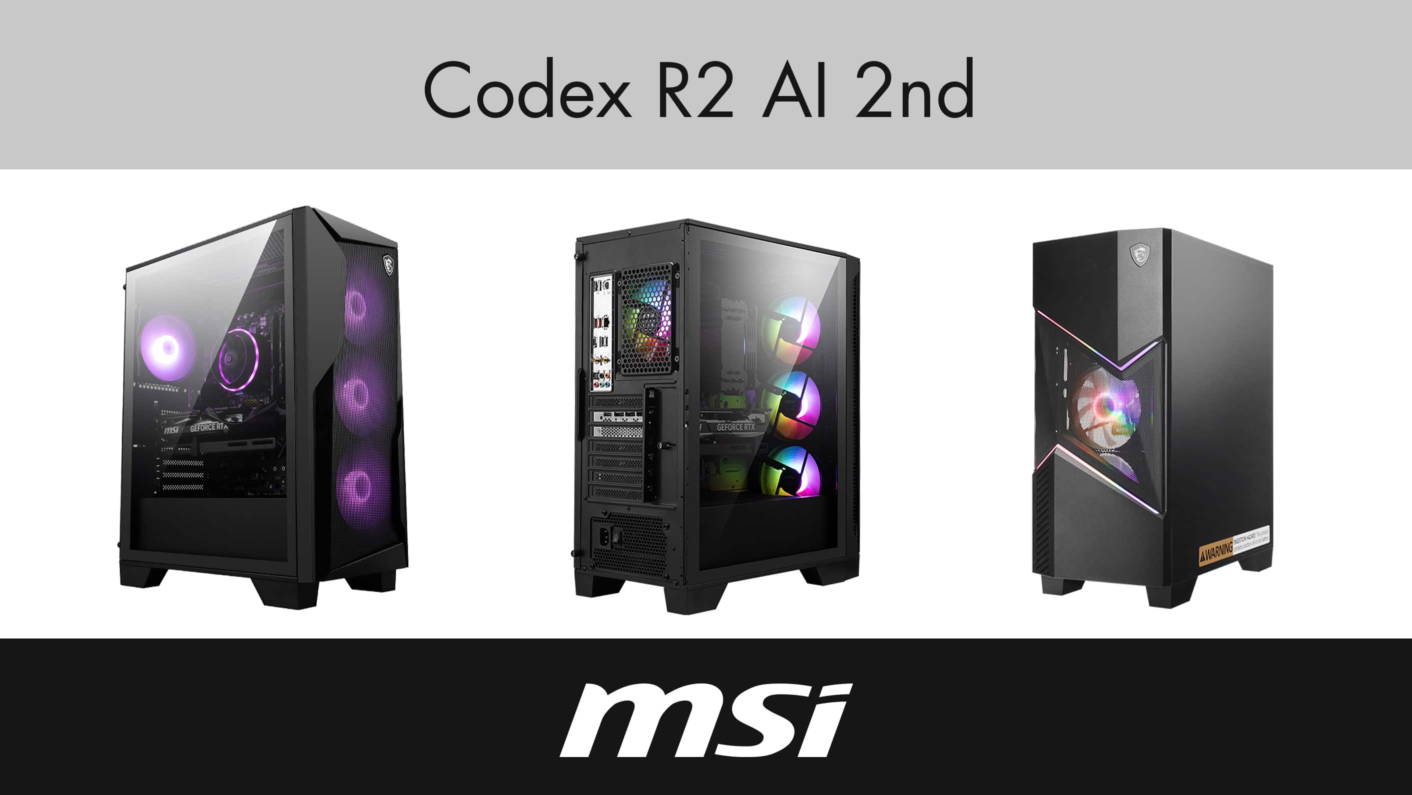 MSI Codex R2 AI 2nd Desktop PC (Ultra 7 265, 32GB, 2TB SSD