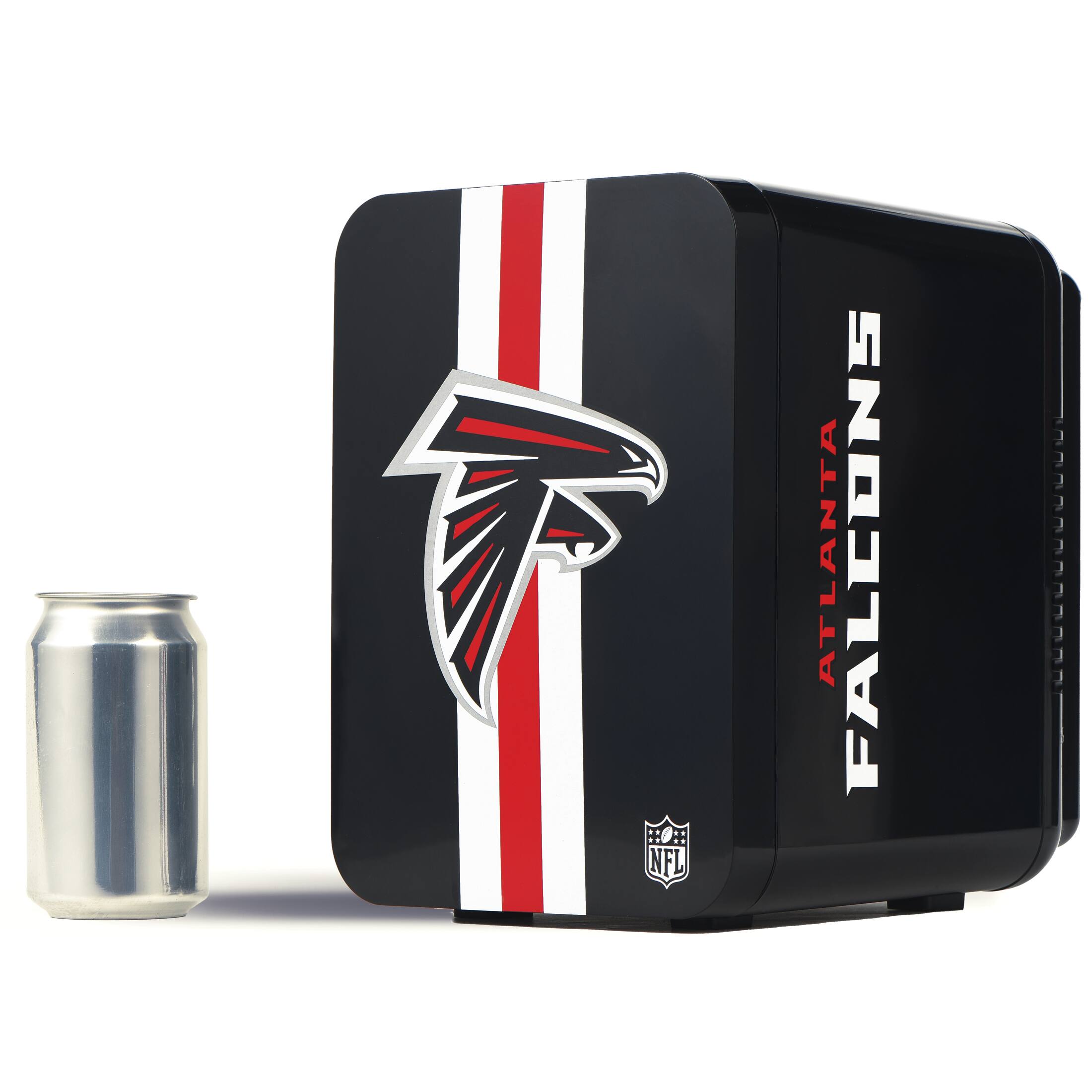 Ukonic NFL Atlanta Falcons 6 Can Mini Fridge 4L AC/DC Portable Cooler ...