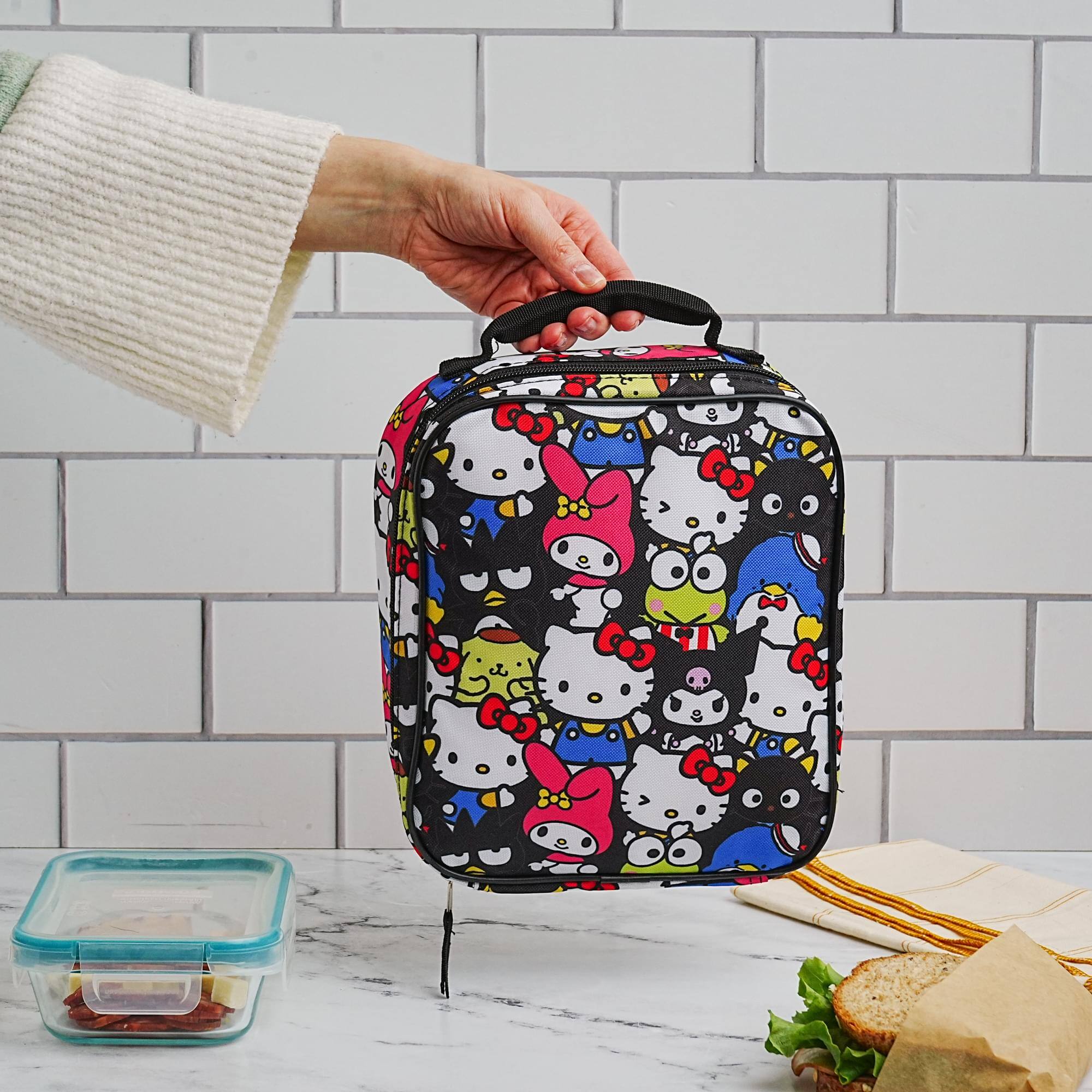 Alt View 5. Hello Kitty - Sanrio Hello Kitty and Friends Insulated Lunch Bag - Multi-Colored.