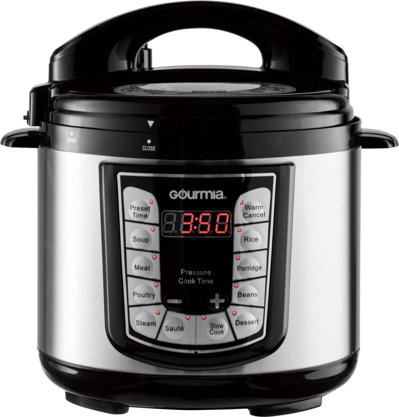 Gourmia 4-Quart Pressure Cooker Stainless steel GPC400 - Best Buy