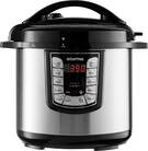 Gourmia - 8-Quart Pressure Cooker - Stainless steel - Angle