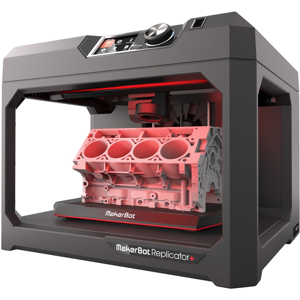 MakerBot Replicator + Wireless 3D Printer Black MP07825 - 5659400cv11D
