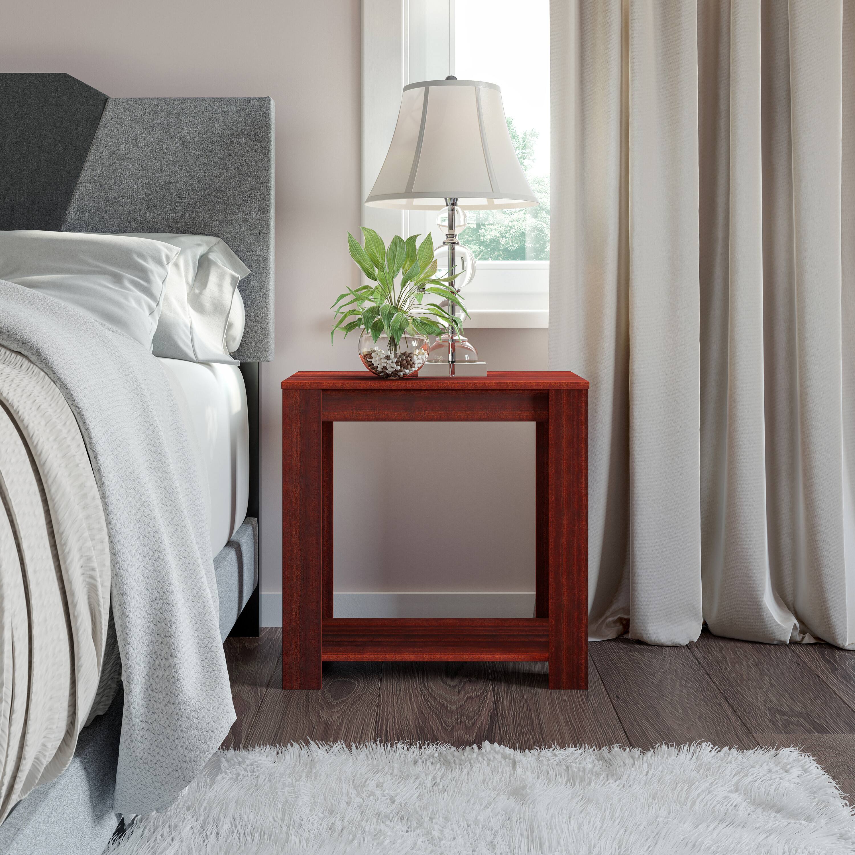 Alt View 1. Boyd Sleep - Boyd Sleep Brisbane Low Profile Open Storage Nightstand - Cherry.