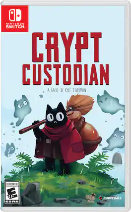 NINTENDO SWITCH
CRYPT CUSTODIAN
A GAME BY KYLE THOMPSON
EVERYONE 10+
ESRB
CURVEBALL
STUDIOS - E10+ (Everyone 10+)
