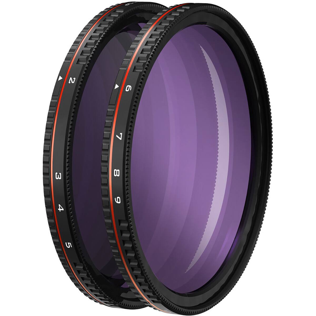 Front. Freewell - Freewell 82mm Threaded Hard Stop Variable ND All Day Filter, 2 to 5 Stop and 6 to 9 Stop, 2-Pack.