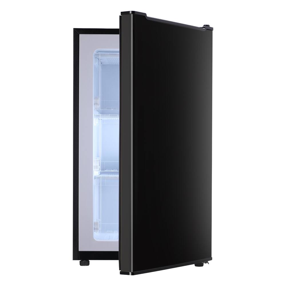 Alt View 7. Loheer - 2.8 Cu. Ft. Compact Upright Freezer with -9.4°F Deep Freeze and Mechanical Control - BLACK.