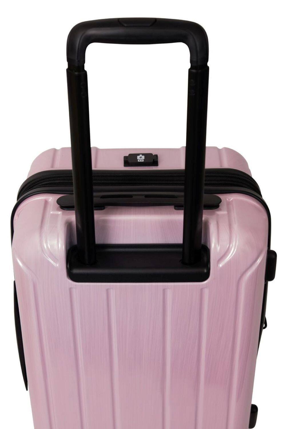 Alt View 4. Nonstop - New York Elite 3 Piece (20"/24"/28") Luggage Set With 3 Packing Cubes - Blush Pink.