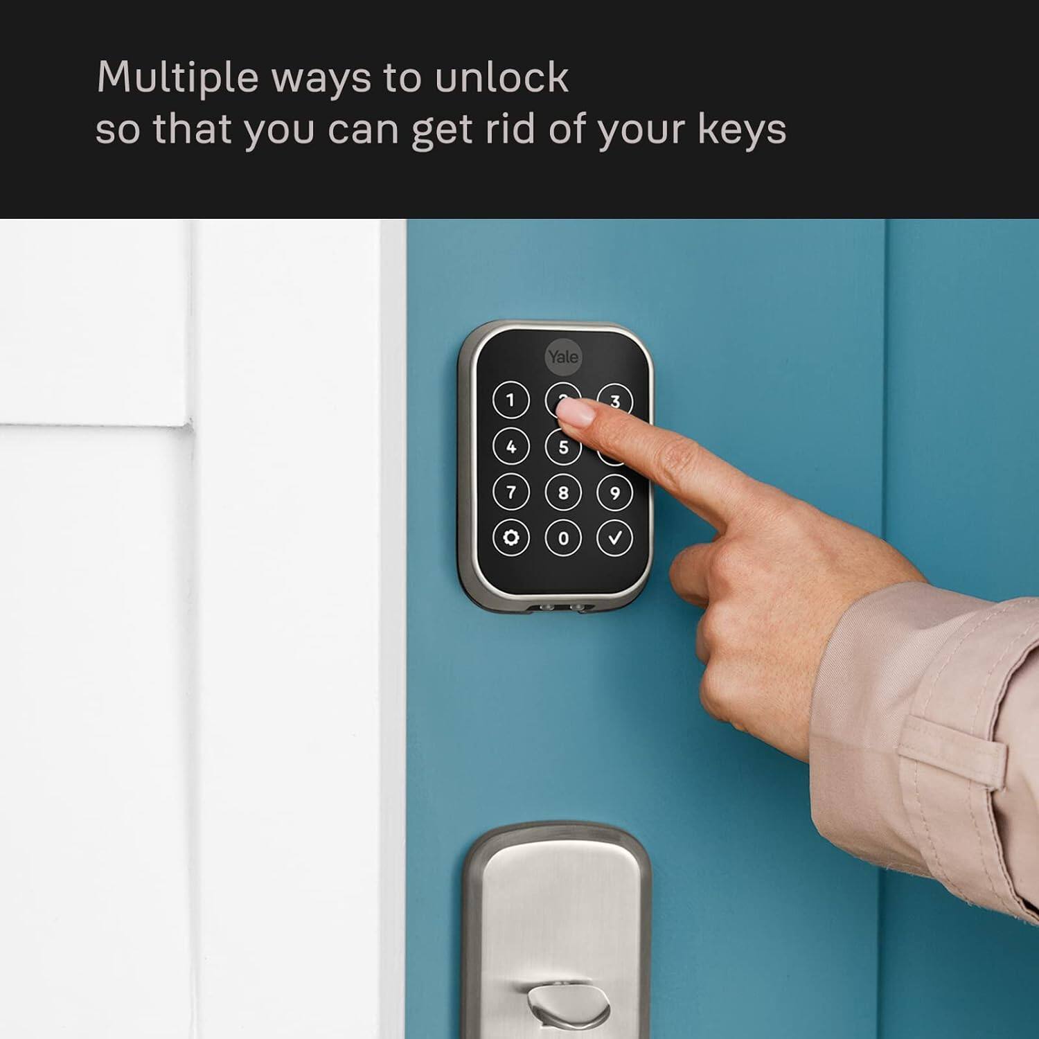 Multiple ways to unlock so that you can get rid of your keys