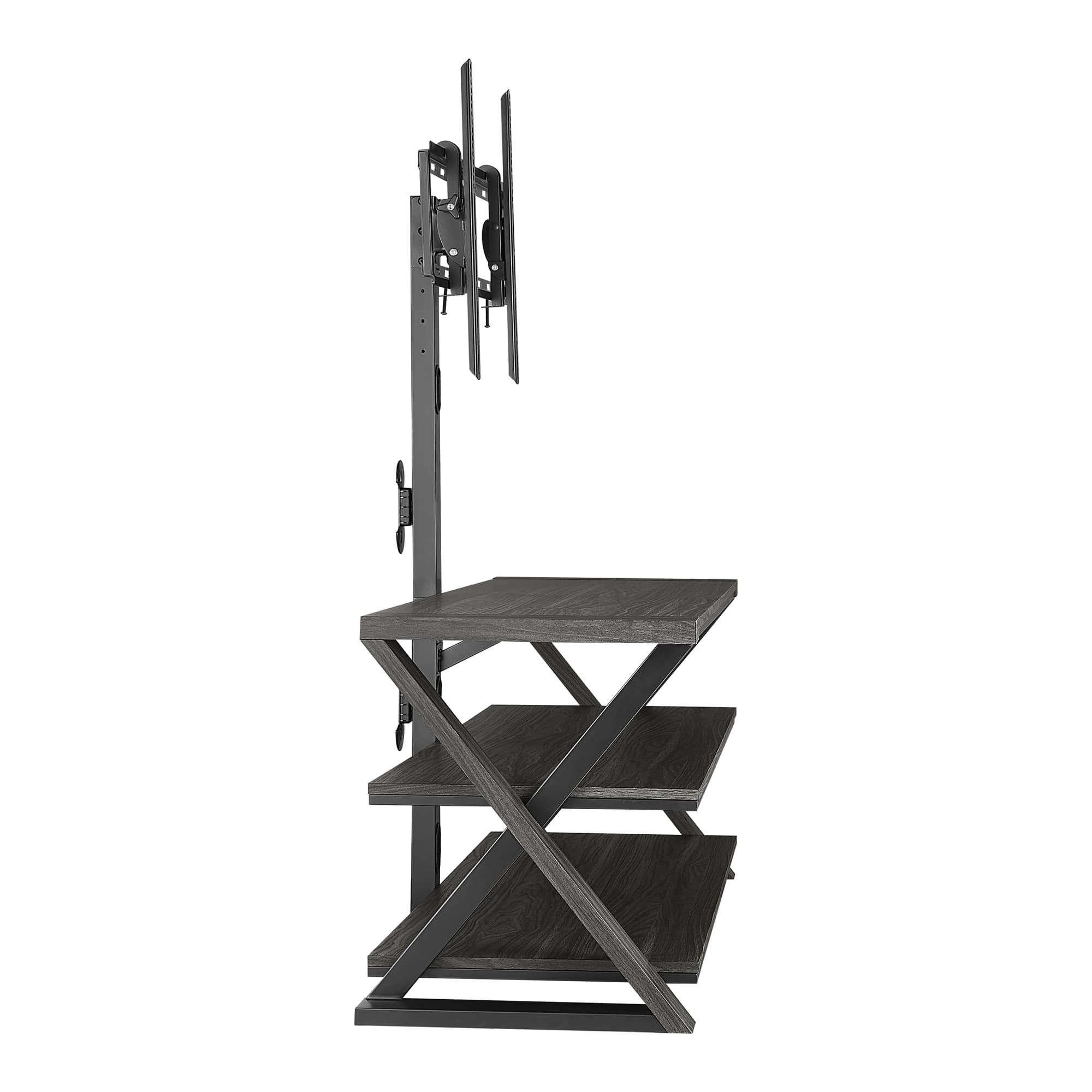 Alt View 15. Insignia™ - 3-in-1 TV Stand for Most TVs Up to 70” - Charcoal Gray.