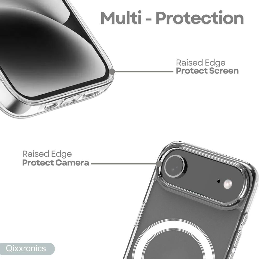 Multi - Protection  
Raised Edge Protect Screen  
Raised Edge Protect Camera  
Qixxronics