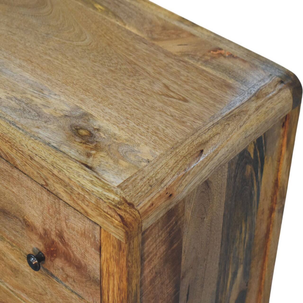 Alt View 2. Artisan Furniture - Artisan Furniture Solid Wood Oakish Three Drawer Chest, Beige - Beige.