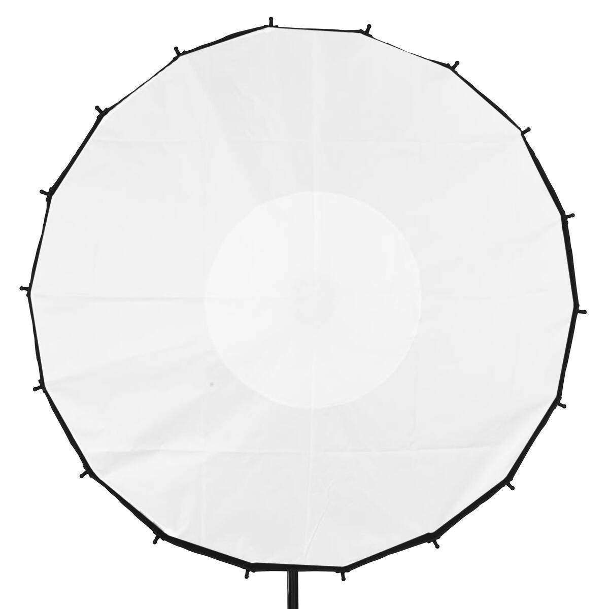 Alt View 2. Glow - Glow Inner and Outer Diffusion Fabrics for Profond Quick-Open 55" Deep Parabolic Softbox with Focusing Rod System.