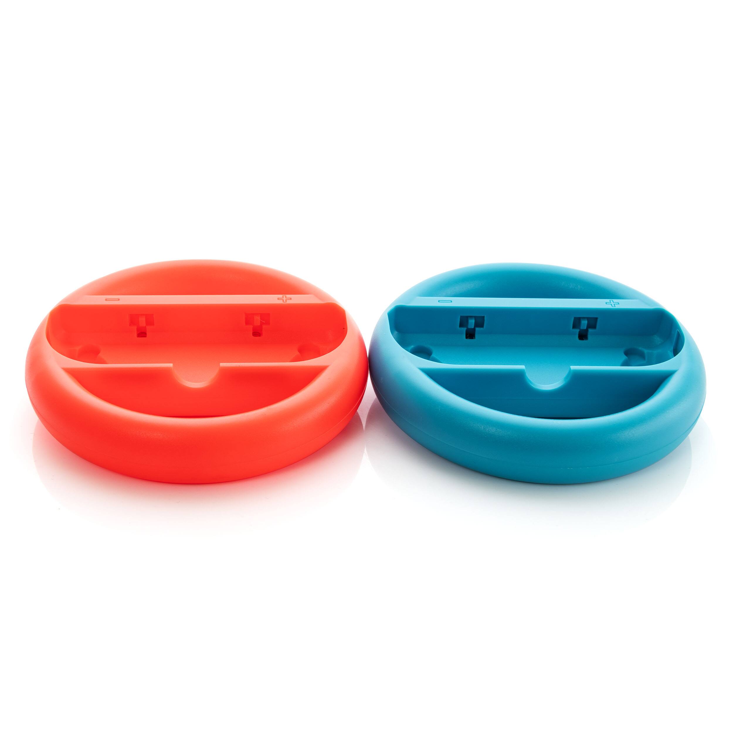 Alt View 2. Gamefitz - Nintendo Switch Steering Wheels in Red and Blue.