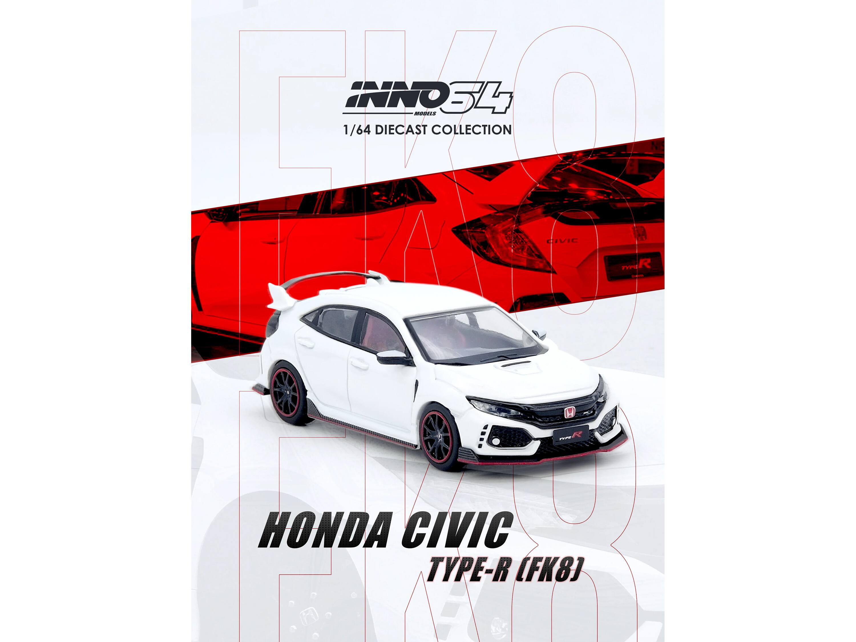 INNO34  
MODELS  
1/64 DIECAST COLLECTION  

HONDA CIVIC  
TYPE-R (FK8)