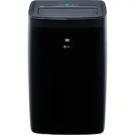 LG - 450 Sq. Ft. Smart Portable Air Conditioner - Black